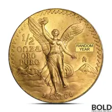 1/2 oz Mexican Libertad Gold Coin (BU, Random Year)