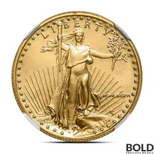 1986 1/2 oz America Eagle Gold Coin (MS69, NGC)