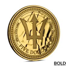 2024 1 oz Barbados Trident Gold Coin