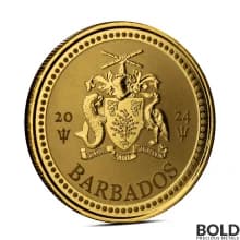 2024 1 oz Barbados Trident Gold Coin