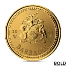 2024 1 oz Barbados Trident Gold Coin