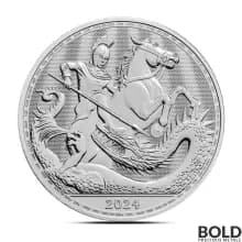 2024 1 oz British St George and the Dragon Silver Coin (BU)
