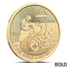 2024 1 oz Royal Canadian Mint (RCM) Klondike Gold Coin (BU)