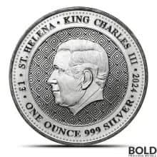 2024 1 oz St. Helena Shekel of Tyre Replica Silver Coin (BU)