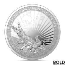 2024 1 oz Tokelau Untamed Crocodile Silver Coin (BU)