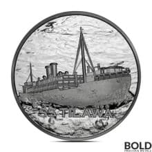 2024 1/4 oz SS Tilawa Shipwreck Remembrance: Sinking Fate Silver Round