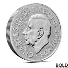 2024 2 oz British Tudor Beasts: Dragon Silver Coin (BU)