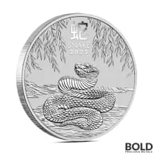 2025 1/2 oz Perth Lunar Year of the Snake Silver Coin (BU)