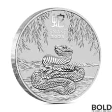 2025 5 oz Perth Lunar Year of the Snake Silver Coin (BU)