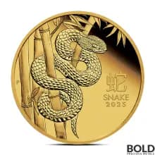 2025 1/4 oz Perth Lunar Year of the Snake Gold Coin (Proof)