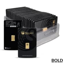 Box of 25 - 1 Gram Perth Mint Gold Bar