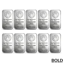 Highland Mint 1 oz Morgan Silver Bar - Lot of 10