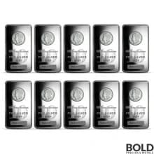 Highland Mint 10 oz Morgan Silver Bar - Lot of 10