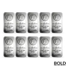 Highland Mint 5 oz Morgan Silver Bar - Lot of 10