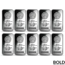 Highland Mint 5 oz Walking Liberty Silver Bar - Lot of 10