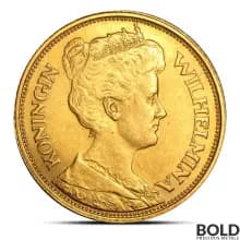 Netherlands 5 Guilder Gold Coin (Avg. Circ)