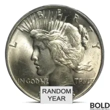 Silver Peace Dollar MS64 (Random, PCGS)