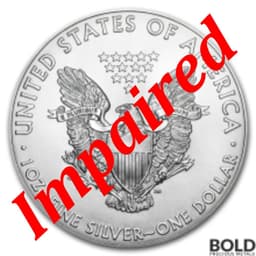 Silver American 1 oz Eagle BU *Random Date* (Impaired)