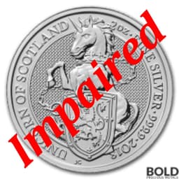 2018 Silver Britain Queen's Beasts The Unicorn 2 oz *IMPAIRED