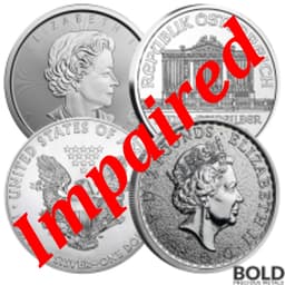 Silver 1 oz Government Issue *Mixed Design* *IMPAIRED
