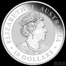 2022 Silver 10 oz BU Perth Australia Kookaburra