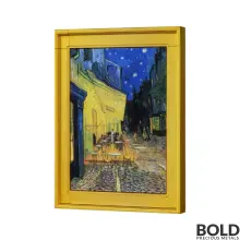 2022 Chad Cafe Terrace at Night by Vincent Van Gogh Colored High Relief Coin - Silver 2 oz (Bi-Metal)