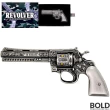 2023 Chad 2 oz Silver Revolver Gun Shaped Coin