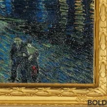 2022 Silver 2 oz Chad Van Gogh: Starry Night Over the Rhone Colored HR Coin (Bi-Metal)