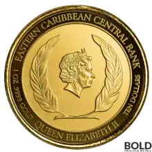 2022 Gold 1 oz EC8 St Vincent Grenadines War Ship Coin Proof (Colored)
