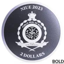 2023 Silver 1 oz Niue Shamrock Lucky Clover BU