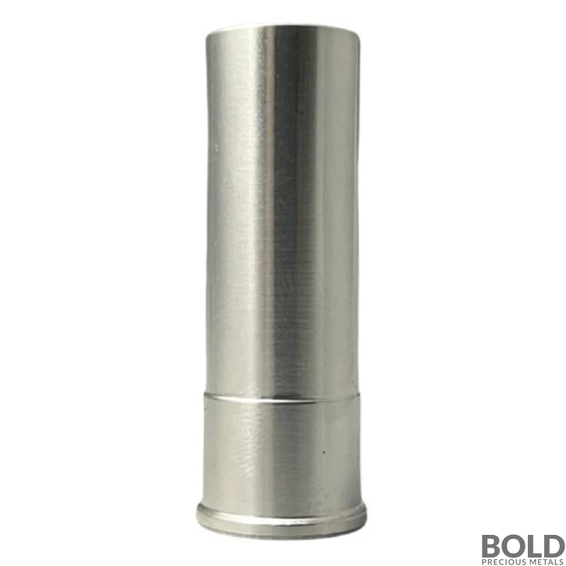 Silver 5 oz 12 Gauge Shotgun Shell Bullet