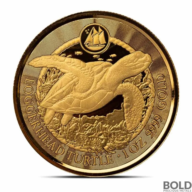 2023 1 oz Cayman Islands Loggerhead Turtle Gold Coin