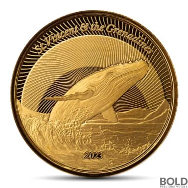 2023 1 oz St. Vincent Grenadines Humpback Whale Gold Coin (BU)