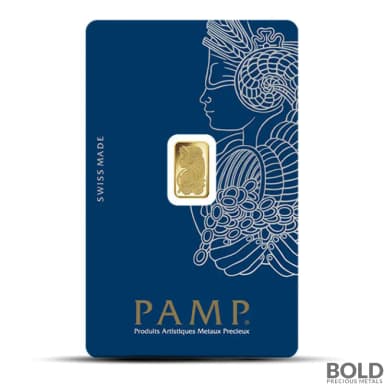 Gold 1 Gram Bar PAMP Fortuna