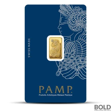 2.5 Gram PAMP Fortuna Gold Bar