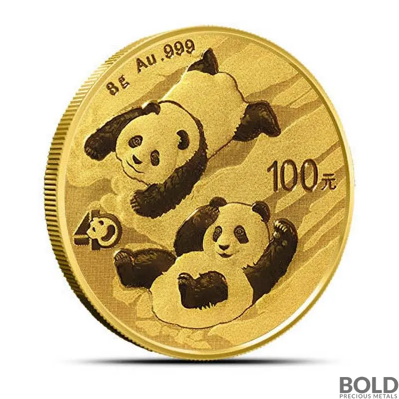 2022 8 Gram China Panda Gold Coin (BU)