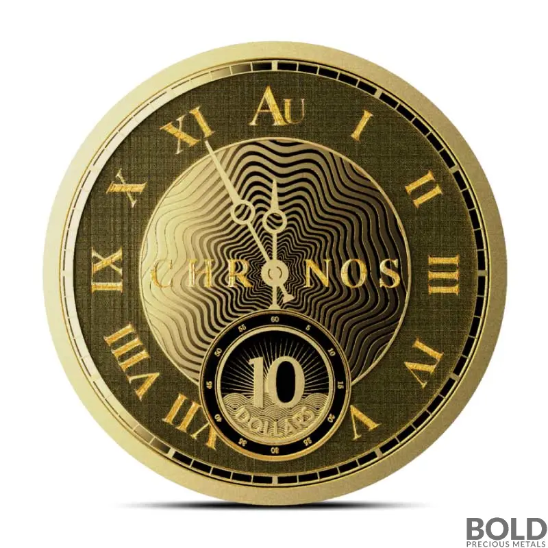 2024 1/10 oz Tokelau Chronos Gold Coin (Prooflike)