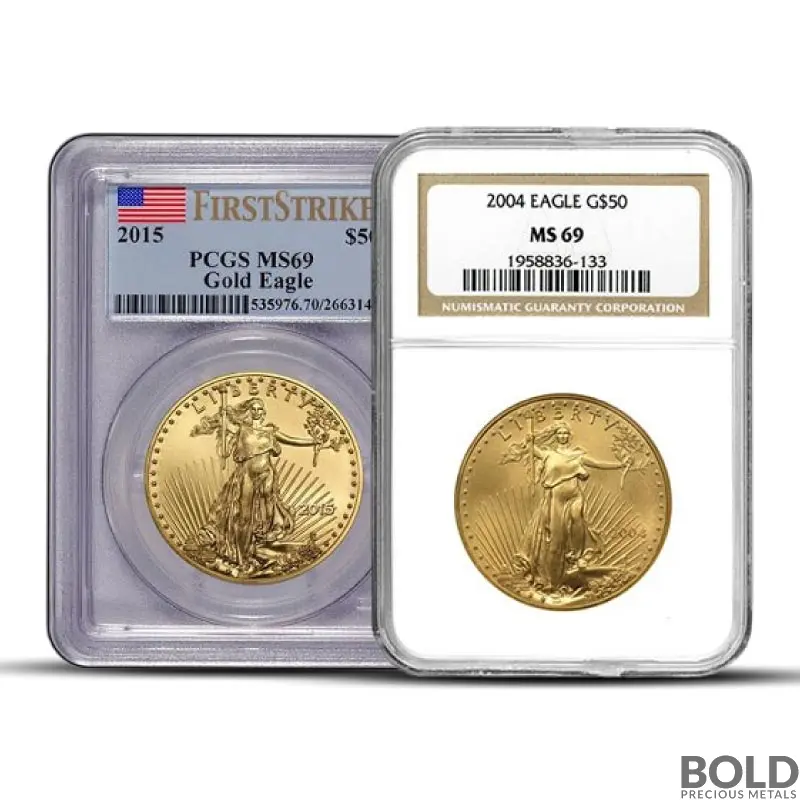 1 oz America Gold Eagle MS69 (Random Date, PCGS)
