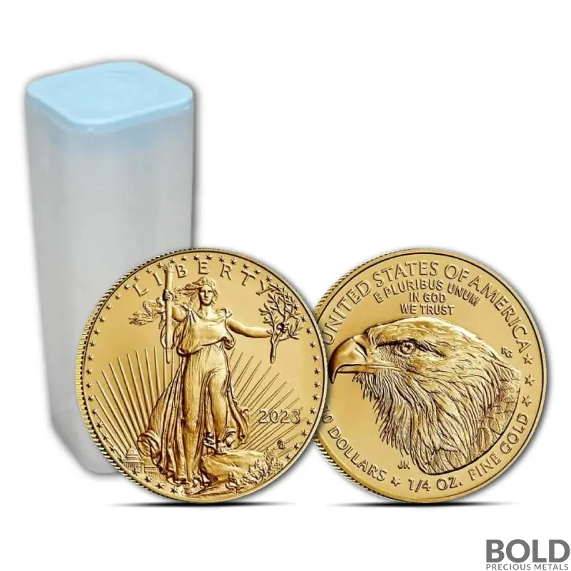 2023 1/4 oz American Gold Eagle Tube (40 Coins, BU)