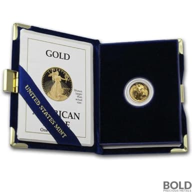 1/10 oz America Eagle Gold Proof Coin (Original Mint Box)