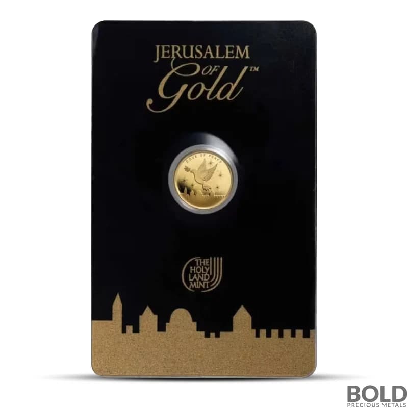 2024 1/25 oz Holy Land Mint Dove of Peace Gold Round