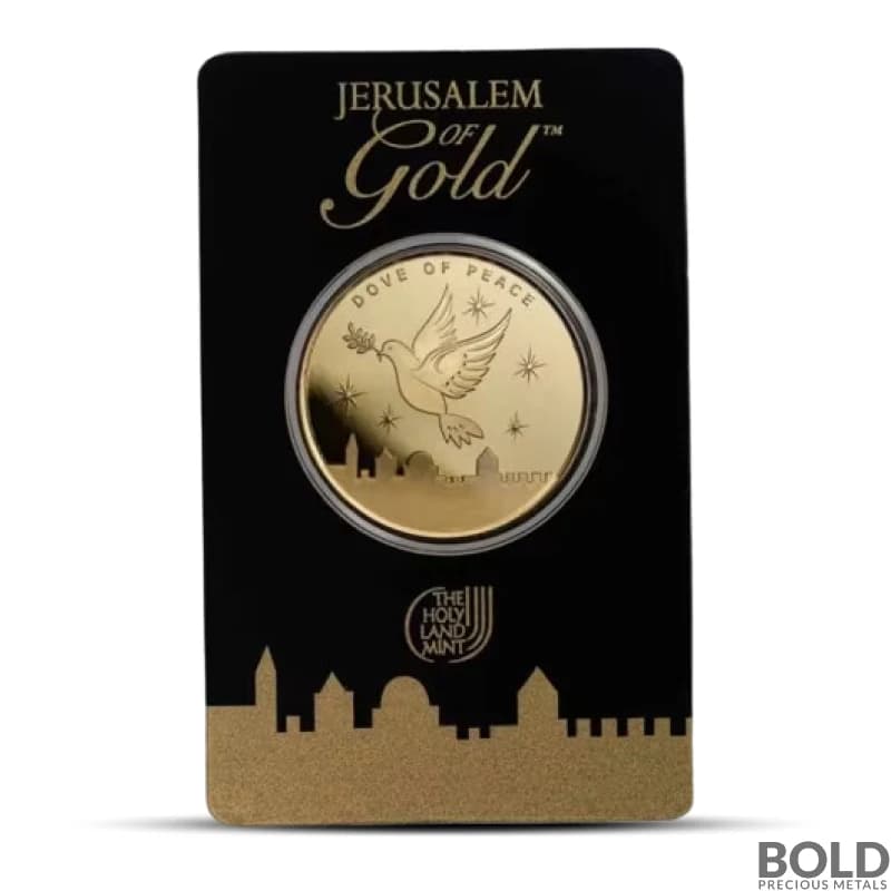 2024 1 oz Holy Land Mint Dove of Peace Gold Round