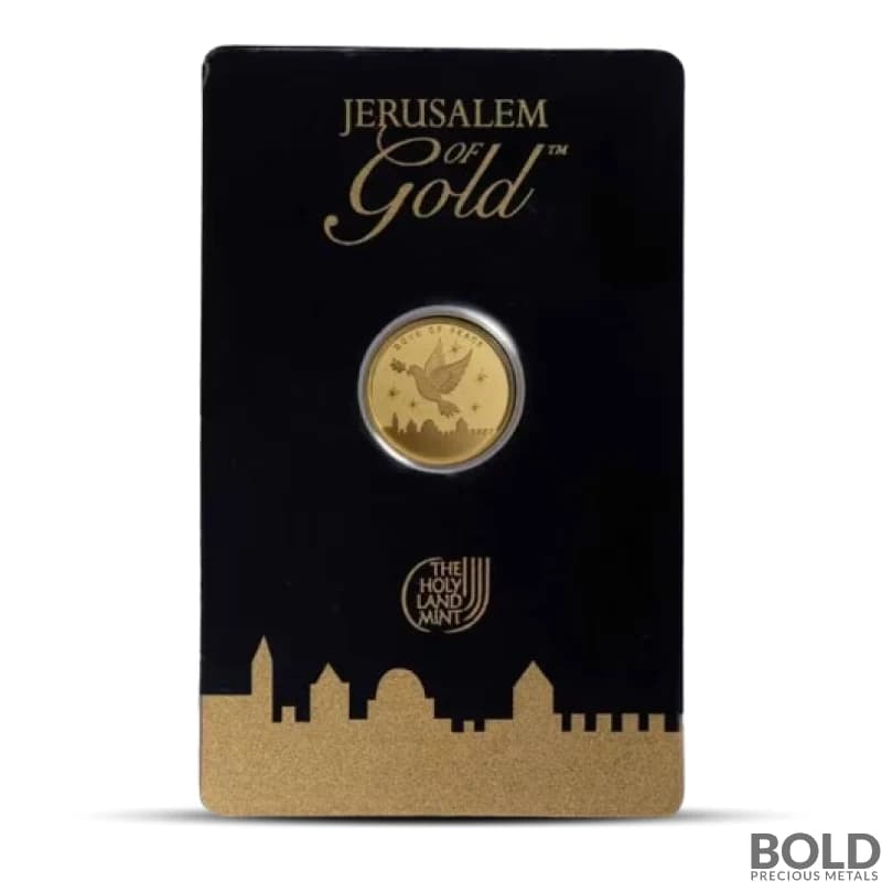 2024 1/10 oz Holy Land Mint Dove of Peace Gold Round