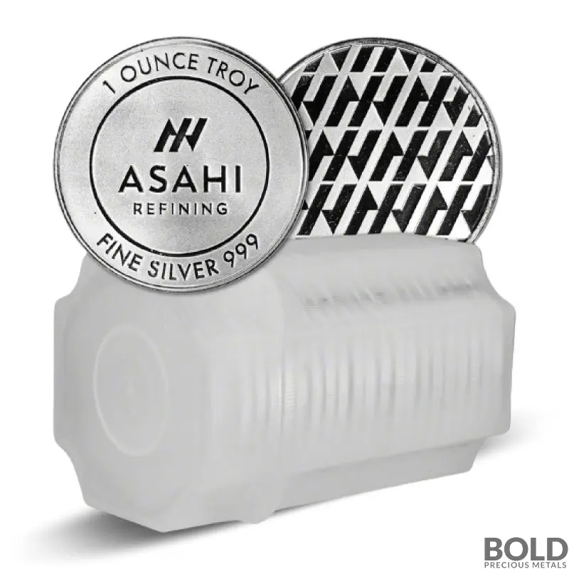 1 oz Asahi Logo Silver Round .999 Fine Silver (Tube of 20)