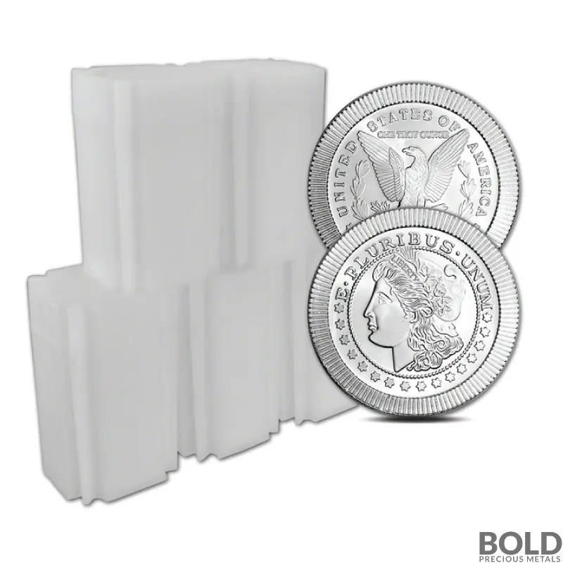 1 oz SilverTowne Morgan Stacker Silver Round (Lot of 100)