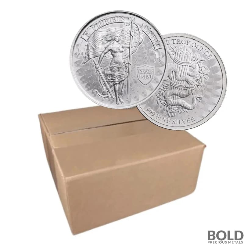 1 oz Unity & Liberty Silver Round 999 Fine - Box of 500