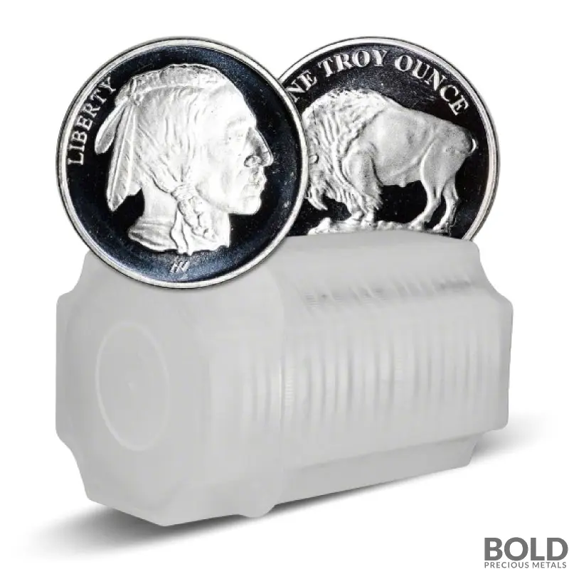 1 oz Asahi Buffalo Design Silver Round (Proof, Tube of 20)