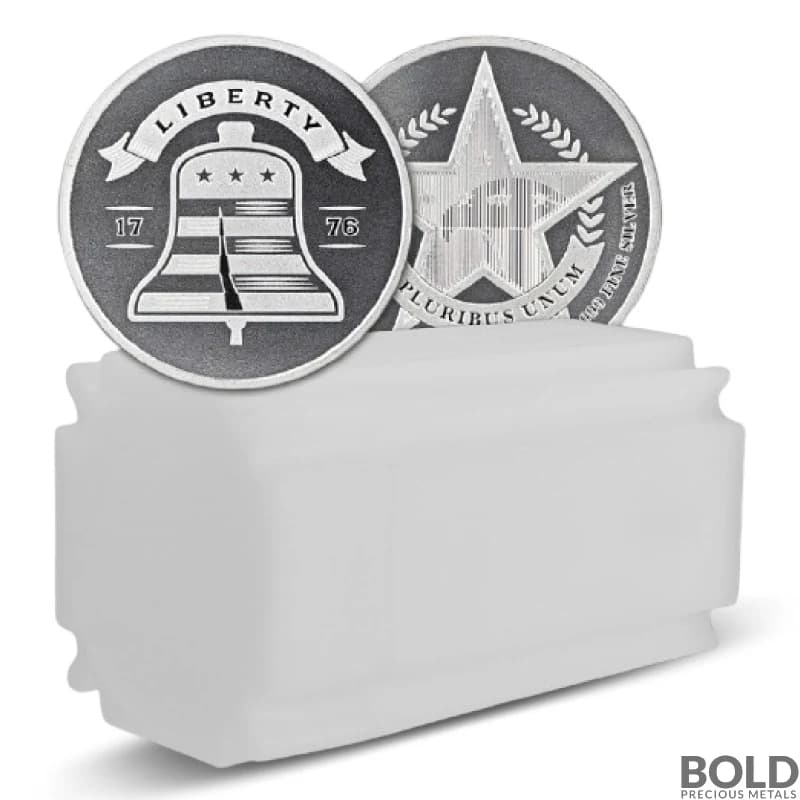 1 oz Asahi Liberty Bell Silver Round (Tube of 20)