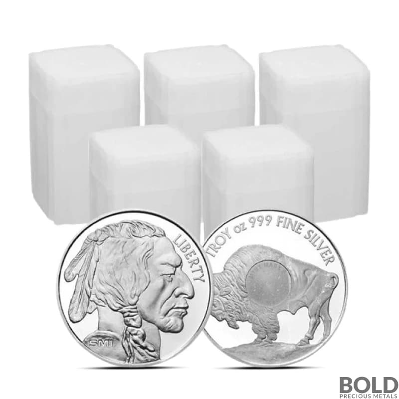 1 oz Sunshine Mint Buffalo Silver Round (Lot of 100)