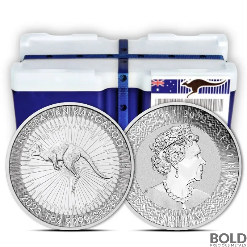 2023 1 oz Perth Silver Kangaroo Monster Box (250 Coins, BU)